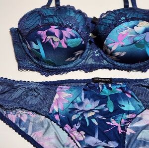 Elle Macpherson Sexy Tropical Print Lingerie Set